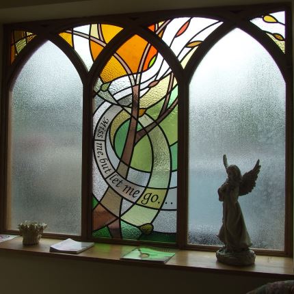 Windswept, Chapel of Rest Stained Glass Window, Doncaster